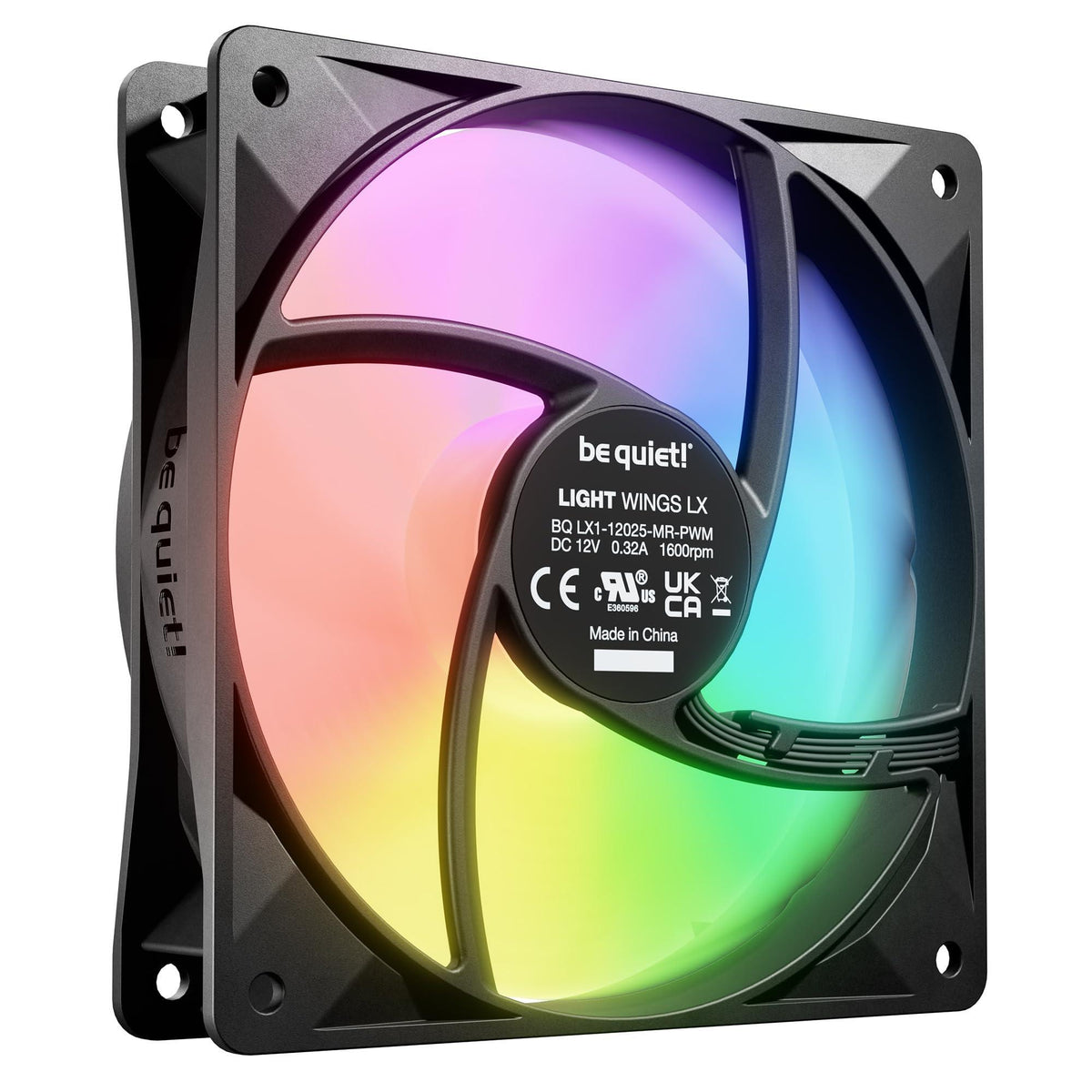be quiet! Light Wings LX 120mm PWM high-Speed PC Case Fan | Black | BL123