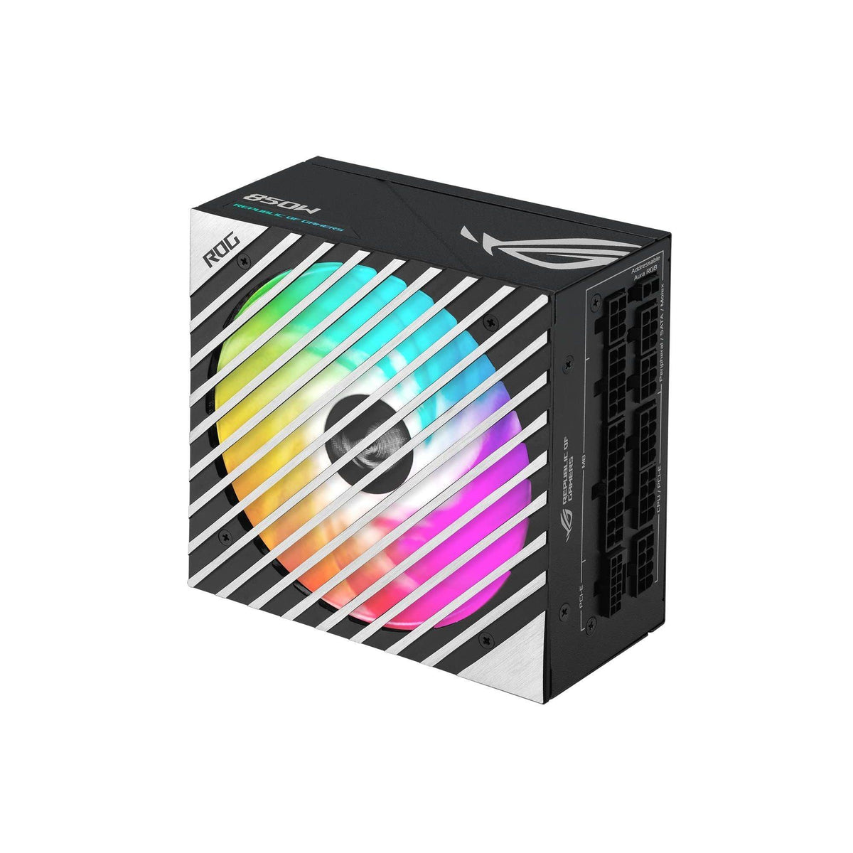 ASUS ROG Loki SFX-L 850W Platinum (Fully Modular Power Supply, 80+ Platinum, Lambda A Certified, 120mm PWM ARGB Fan, Aura Sync, ATX 3.0 Compatible, PCIe 5.0 Ready, 10 Year Warranty)