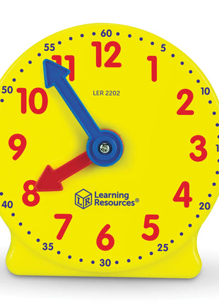 Learning Resources Big Time Mini Clock, Teaching Clock, Classroom Accessories, Ages 5and UP | Classroom Clock, Clocks for Kids, Learning Time Manipulatives, Teaching Toy for Kids, Toddler Manipulatives