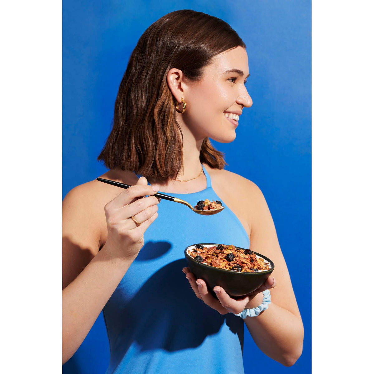 NuTrail Nut Granola Cereal, Blueberry Cinnamon, No Sugar Added, Keto, Low Carb, Gluten Free, Grain Free, Healthy Breakfast 8 oz. 1 Count