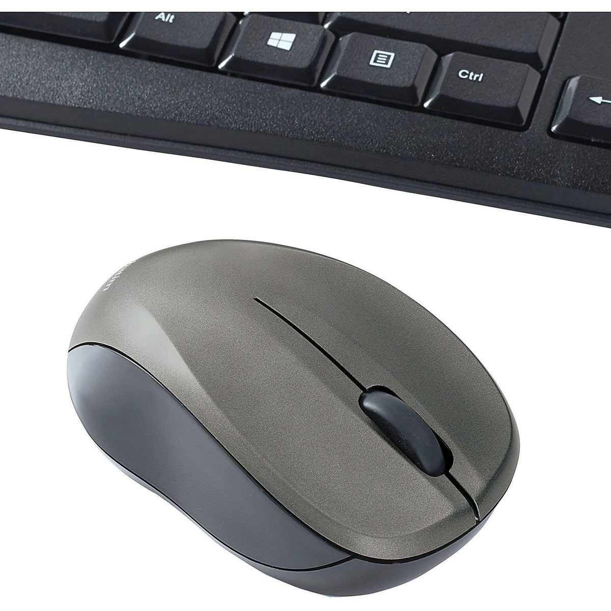 Verbatim Wireless Silent Mouse & Keyboard Combo - 2.4GHz with Nano Receiver - Ergonomic, Noiseless, and Silent for Mac and Windows - Graphite (99779)