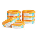 Munchkin搴?Arm & Hammer Diaper Pail Refill Rings, Holds up to 2,176 Newborn Diapers, 8 Pack