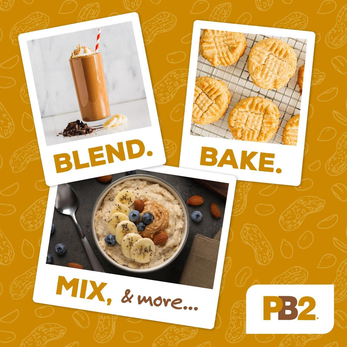 PB2 Powdered Peanut Butter Powder | 2LB Jar | Certified Gluten Free, Low-Carb, Keto Diet Friendly | Original Flavor with 6G of Protein, 90% Less Fat, 60 Calories Per Serving | Easy Mix for Healthy, Fit Diet