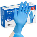 Schneider Nitrile Exam Gloves - M, 100-ct Box,Blue Disposable Gloves, Latex Free, Powder Free, Medical Glove for Cooking, Cleaning, Examination