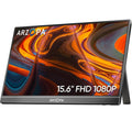 ARZOPA Portable Monitor 15.6'' FHD 1080P - Ultra-Slim Portable Laptop Monitor with Kickstand - IPS Display for PC, MAC, Phone, Xbox, PS5 - USB C & HDMI Connectivity - A1