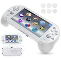 Gorliskl Hand Grip Handle Joypad Protective Case with L2 R2 Trigger Button Grip Shell Controller Protective Case for Sony PlayStation PS Vita 2000 PSV 2000 PS Vita Slim.（White）