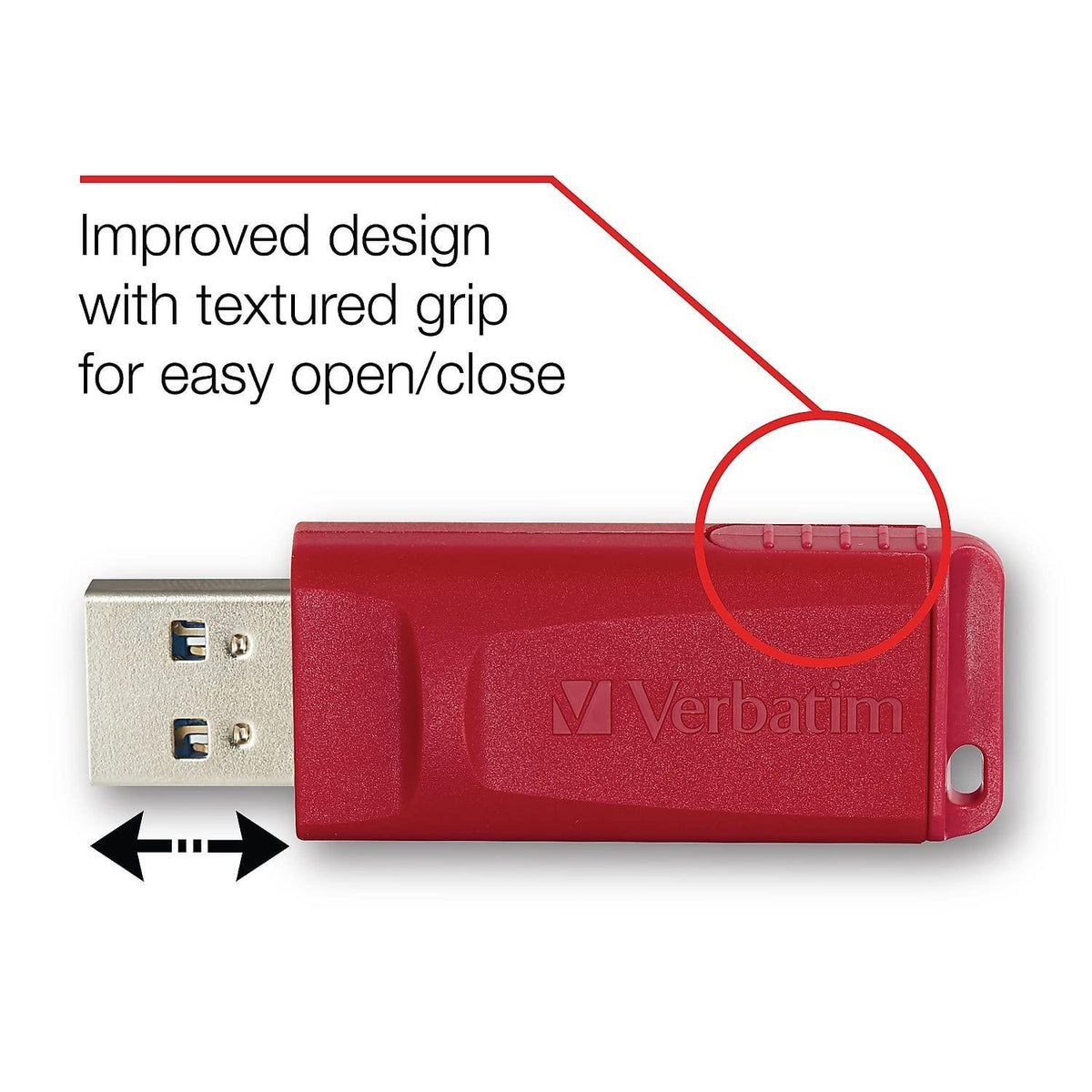 Verbatim 32GB Store 'n' Go USB Flash Drive - PC / Mac Compatible - Red