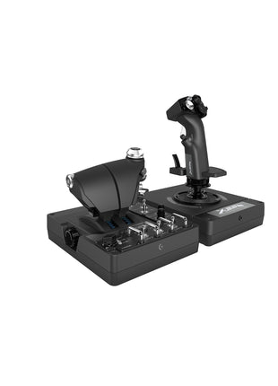 Logitech G X56 H.O.T.A.S Throttle and Joystick Flight Simulator Game Controller, 4 Spring Options, +189 Programmable Controls, RGB Lighting, 2x USB, PC - Black