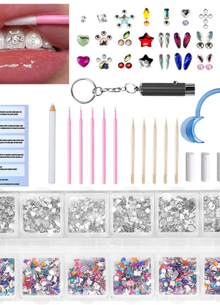 2000 Fashionable Gems Kit, Professional DIY Gems Kit with Light, 2025 New Jewelry Starter Set
