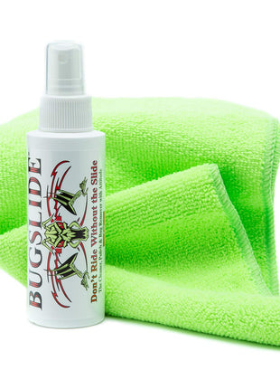 BugSlide 4 Oz Travel Kit with Cleaner with Microfiber Towel - Multisurface Cleaning and Car Detailing Solution That Shines and Degreases Your Car, Convenient Size for Travel