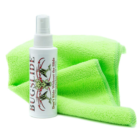 BugSlide 4 Oz Travel Kit with Cleaner with Microfiber Towel - Multisurface Cleaning and Car Detailing Solution That Shines and Degreases Your Car, Convenient Size for Travel