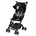 gb Pockit+ All-Terrain, Ultra Compact Lightweight Travel Stroller with Canopy and Reclining Seat in Velvet Black
