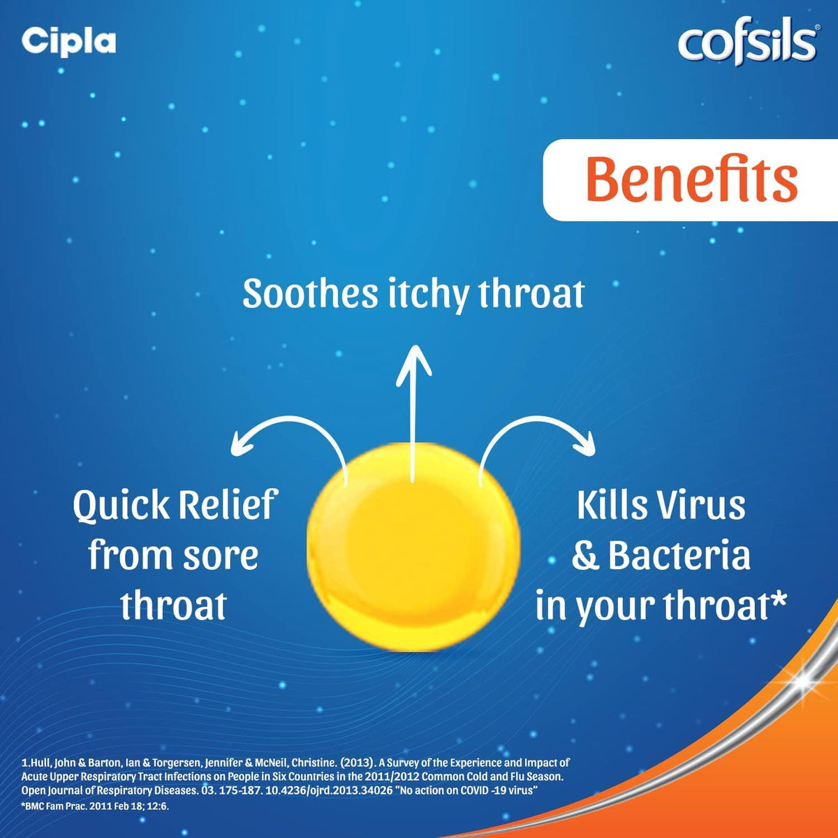 Cipla Cofsils Lozenges (100 Lozenges) | Lemon Honey Flavour | Quick Relief from Sore Throat, Itchy Throat and Scratchy Throat (10 x 10 Strips)