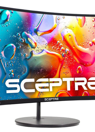 Sceptre Curved 24-inch Gaming Monitor 1080p R1500 98% sRGB HDMI x2 VGA Build-in Speakers, VESA Wall Mount Machine Black (C248W-1920RN Series)