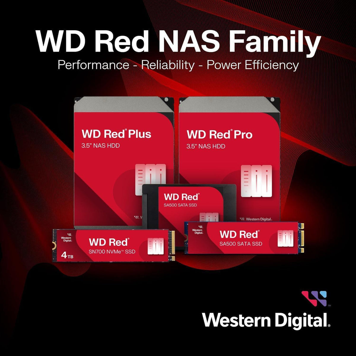Western Digital 6TB WD Red Pro NAS Internal Hard Drive HDD - 7200 RPM, SATA 6 Gb/s, CMR, 256 MB Cache, 3.5" - WD6005FFBX