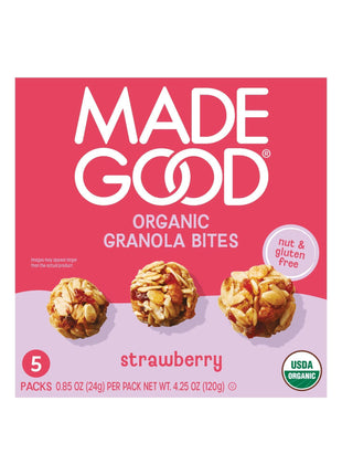 MadeGood Organic Strawberry Granola Minis, 5ct x 0.85oz