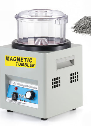 BEAMNOVA Magnetic Tumbler, Jewelry Polisher Machine, With Tub, Lid, 180mm 2000 RPM 1-60 Minute Timing, Unidirectional Rotation / Bi-rolling