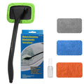 SoSickWithIt Car Windshield Cleaning Tool, Windshield Cleaner with 4 Washable and Reusable Microfiber Pads and Extendable Handle, for Auto Glass Wiper