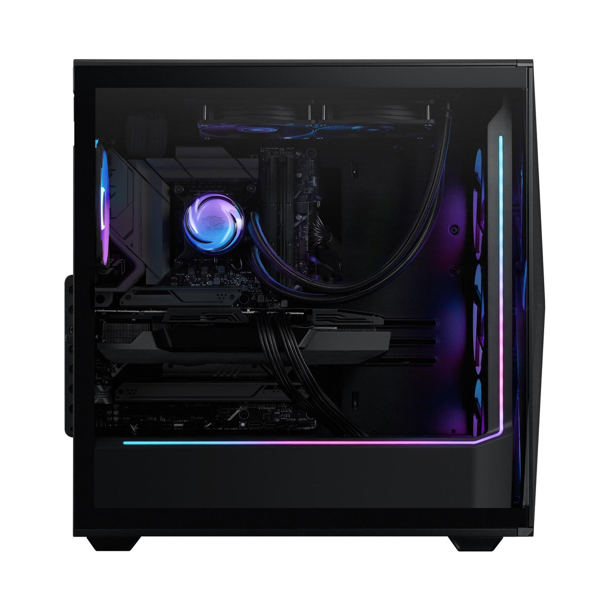 iBUYPOWER Slate MESH Gaming PC Desktop Computer (AMD Ryzen 7 9700X CPU, AMD Radeon RX 7800XT 16GB GPU, 32GB DDR5 Non-RGB 5200MHz RAM (16x2), 1TB NVMe SSD, WiFi Ready, Windows 11 Home) - SMA7R78XT02
