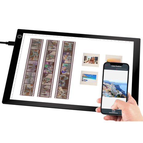 Eyesen Slide Viewer Light Box, Ultra-Thin A4 USB Powered Light Scanner for Photo Slide and Film Negative Scanning, Christmas Gift, Tattoo Drawing, Artist Sketching
