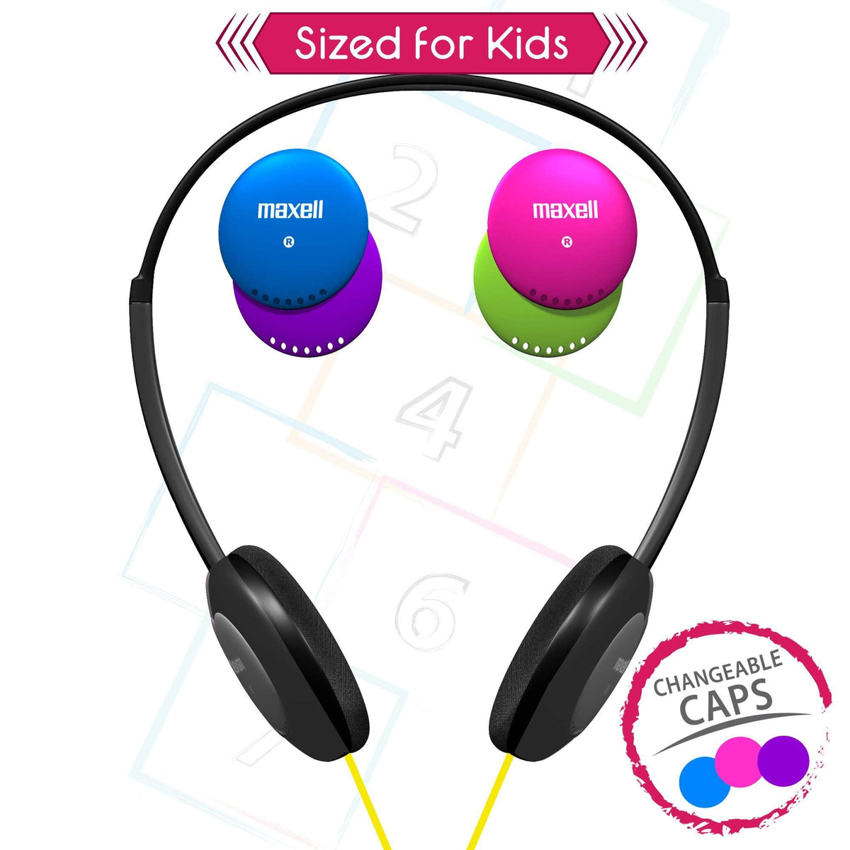 Maxell 195004 Action Kids Headphone with Microphone Black