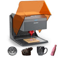 Genmitsu Kiosk 10W Laser Engraver, Light Weight & Portable Laser Engraver Machine, Home Laser Cutter with Acrylic Enclosure for DIY Wood/Leather/Metal, 3.9 x 3.9inch Engraving Area, Laser Safety Class 1