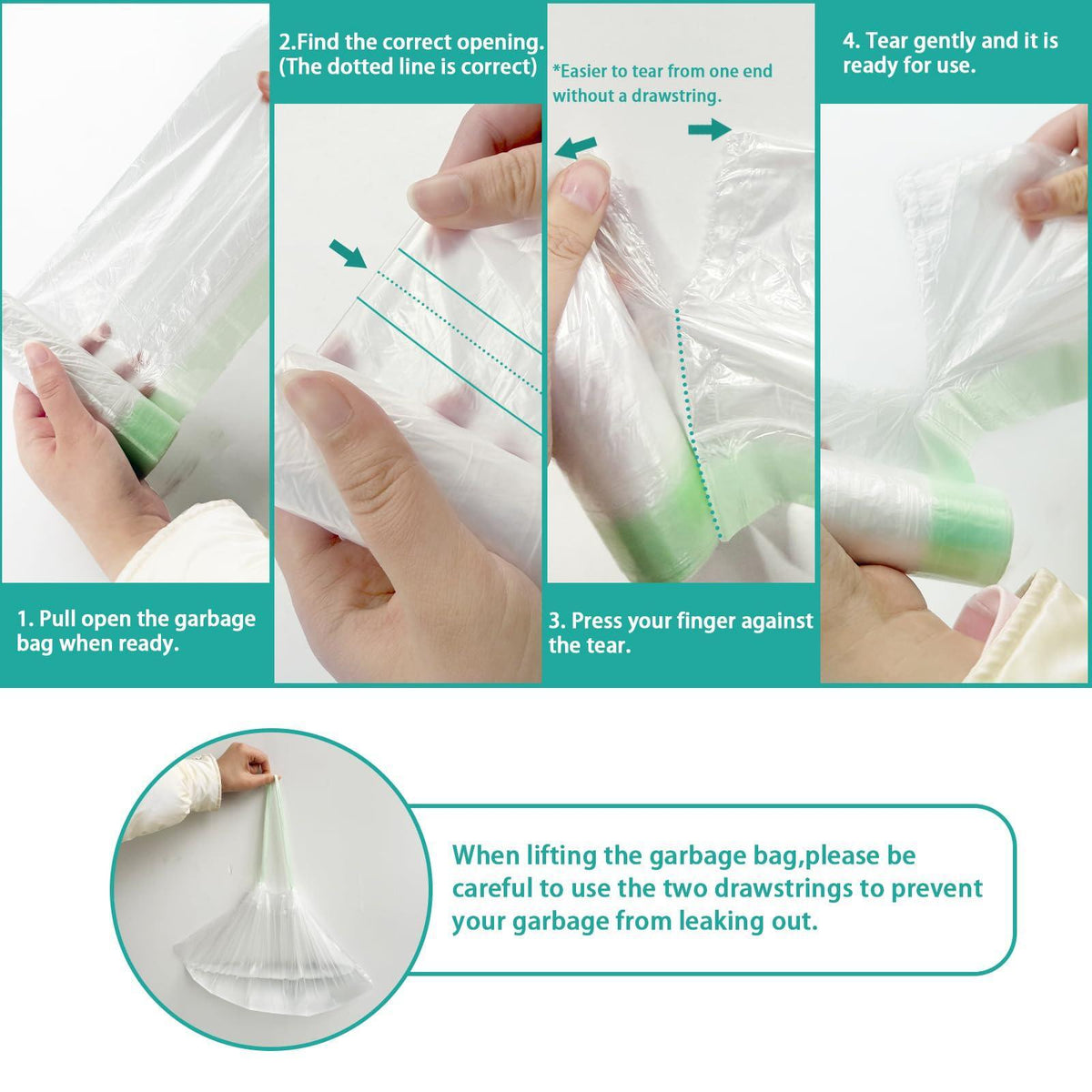 100 Pack Potty Chair Liners Disposable,Drawstring Training Toilet Seat Liner Bags Cleaning Bag for Kids Toddlers Outdoors Travel