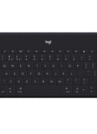 Logitech Keys-to-Go Super-Slim and Super-Light Bluetooth Keyboard for iPhone, iPad, Mac and Apple TV, Including iPad Air 5th Gen (2022) - Black