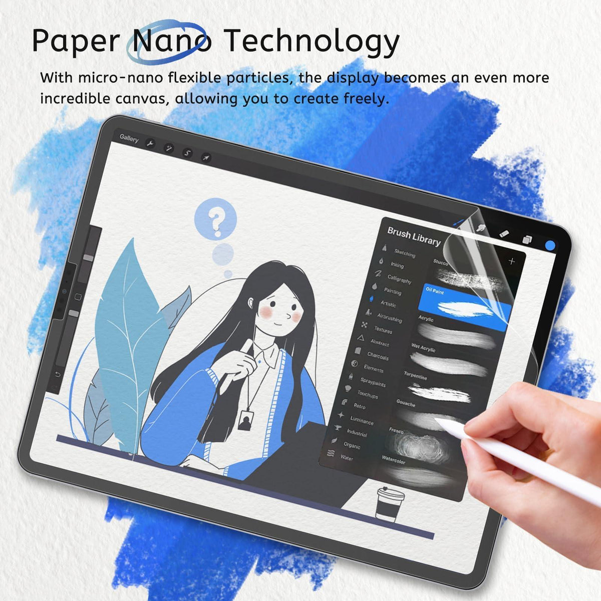 MOBDIK 2 Pack Paperfeel Screen Protector Compatible with iPad Pro 11 (2022&2021&2020&2018)/ iPad Air 5th & Air 4th Generation(10.9 Inch), Crafted for Natural Writing, Anti Glare, Easy Installation