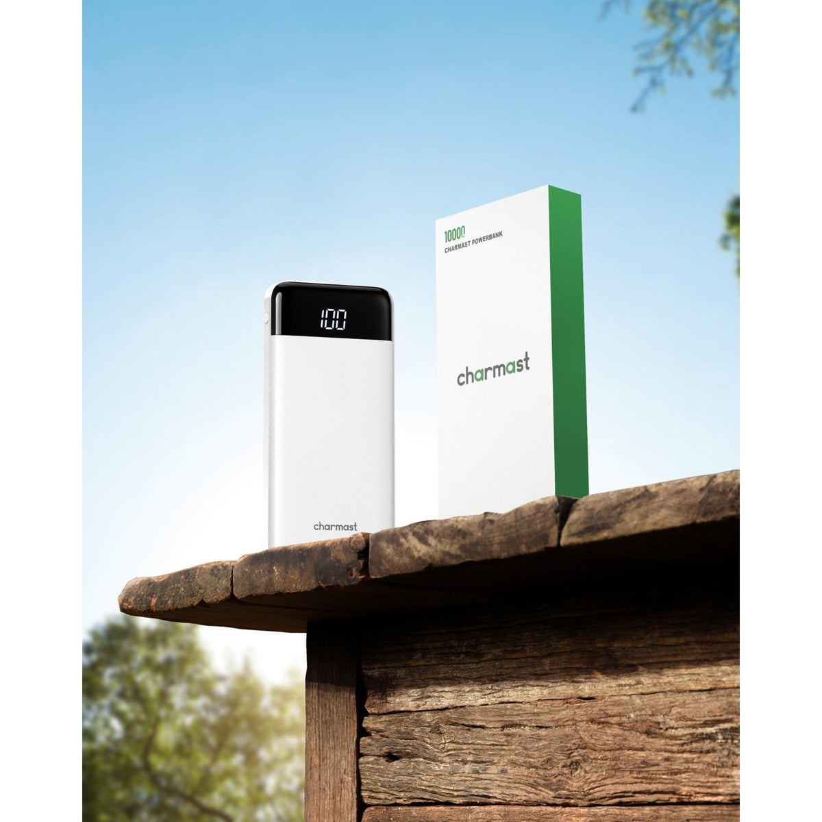 Charmast Portable Charger with Built in Cables, Power Bank with Cords Wires, Slim 10000mAh Travel Battery Pack 6 Outputs 3 Inputs 3A Fast Charging for Samsung Google Pixel LG Moto iPhone iPad