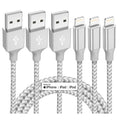 iPhone Charger 3 Pack 10 ft Apple MFi Certified Lightning Nylon Braided Cable Fast Charging Cord Compatible with iPhone 13 12 11 Pro Max XR XS X 8 7 6 Plus SE iPad and More