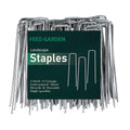 FEED GARDEN 6 Inch 50 Pack Hot-dip Galvanized Landscape Staples Plant Cover Stakes 11 Gauge Tent Stakes Garden Stakes Landscaping Fabric SOD Pins Yard Stakes for Decoration Weed Barrier Fabric
