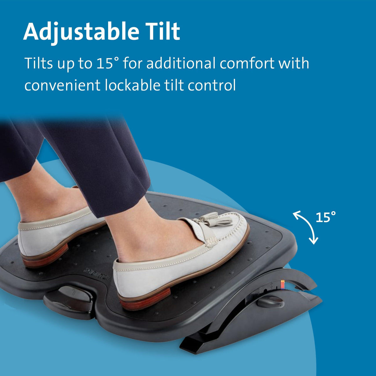 Kensington SoleMate Plus Adjustable Footrest with SmartFit System KMW52789 Each Black