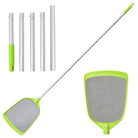 Sepetrel Pool Skimmer Net- Total Length 72 inches Rake with Pole,Accessories for Cleaning Inground/Above Ground Swimming Pool, Pond,Spa and Hot Tub Leaf Debris