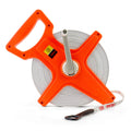 QWORK Tape Measure, 1/2 inch x 330' Open Reel Dual Sided Fiberglass Tape Measure for Engineer, Yard and Field, Measuring Tape