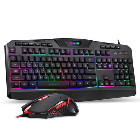 Redragon S101-3 PRO Gaming Keyboard and Mouse, RGB Backlit Programmable Keyboard Mouse with Software, Independent Macro Record Keys, Value Combo Set, New Update Version