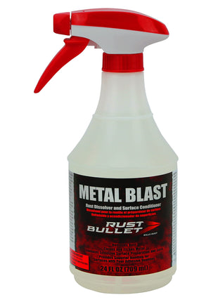 RUST BULLET Metal Blast - 24 Oz - Rust Remover & Metal Prep, Cleaner & Conditioner for Superior Adhesion, Eliminates Grease, Contaminants & Corrosion