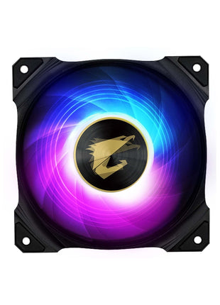 Gigabyte AORUS 120mm Sleeve Bearing ARGB Computer Case Fan, Black (GP-AR120RFAN)