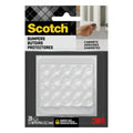 Scotch Clear Adhesive Bumper Pads 20 PCS, Self-Stick Rubber Pads 1/2
