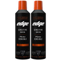 Edge Shaving Gel for Men, 9.5oz, 2 Pack Mens Shave Gel with Aloe, Mens Shaving Cream Sensitive Skin Shave Gel - Moisturizes, Protects, and Soothes