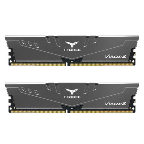 TEAMGROUP T-Force Vulcan Z DDR4 16GB Kit (2x8GB) 3200MHz (PC4-25600) CL16 Desktop Memory Module Ram (Gray) - TLZGD416G3200HC16CDC01
