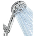6-Setting Shower Head with Handheld, JDO High Pressure Hand held Shower Head, 4.7 Inch Chrome Detachable Showerhead Set with 59 Inch Stainless Steel Hose and Adjustable Showerhead Holder