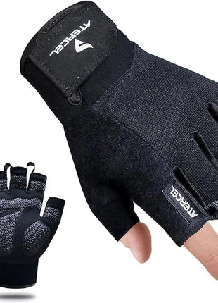 ATERCEL Workout Gloves for Men and Women, Exercise Gloves for Weight Lifting, Cycling, Gym, Training, Breathable and Snug fit