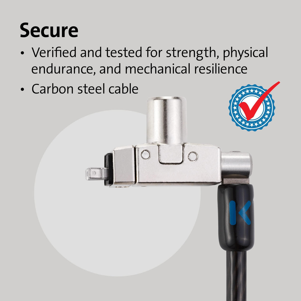 Kensington Slim N17 2.0 Keyed Dual Head Laptop Lock for Wedge-Shaped Slots (K60508WW)