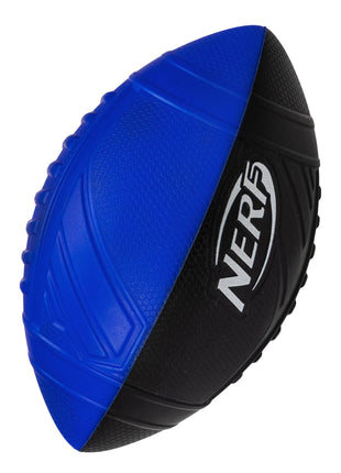 NERF Kids Foam Football - Pro Grip Youth Soft Foam Ball - Indoor + Outdoor - Small NERF Foam Football - 9" Inch Youth Sized Ball - Blue + Black