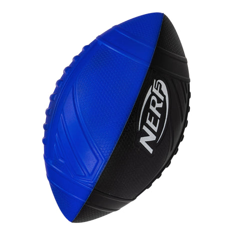 NERF Kids Foam Football - Pro Grip Youth Soft Foam Ball - Indoor + Outdoor - Small NERF Foam Football - 9" Inch Youth Sized Ball - Blue + Black