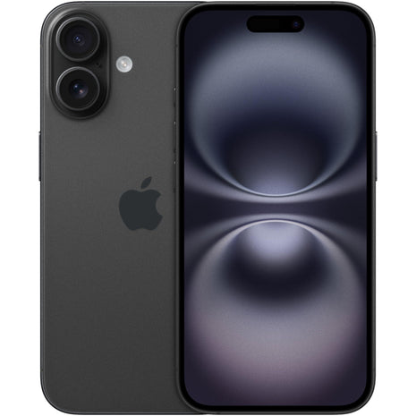 Apple iPhone 16, US Version, 128GB, Black - Unlocked (Renewed)