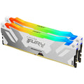 Kingston Fury Renegade White RGB XMP 64GB 6400MT/s DDR5 CL32 DIMM Desktop Gaming Memory (Kit of 2) - KF564C32RWAK2-64