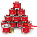Gas One 12 Pack 6 Hour Chafing Fuel - Food Warmer for Chafing Dish Buffet Set - Reusable Liquid Safe Fuel With Wick & Lid Opener
