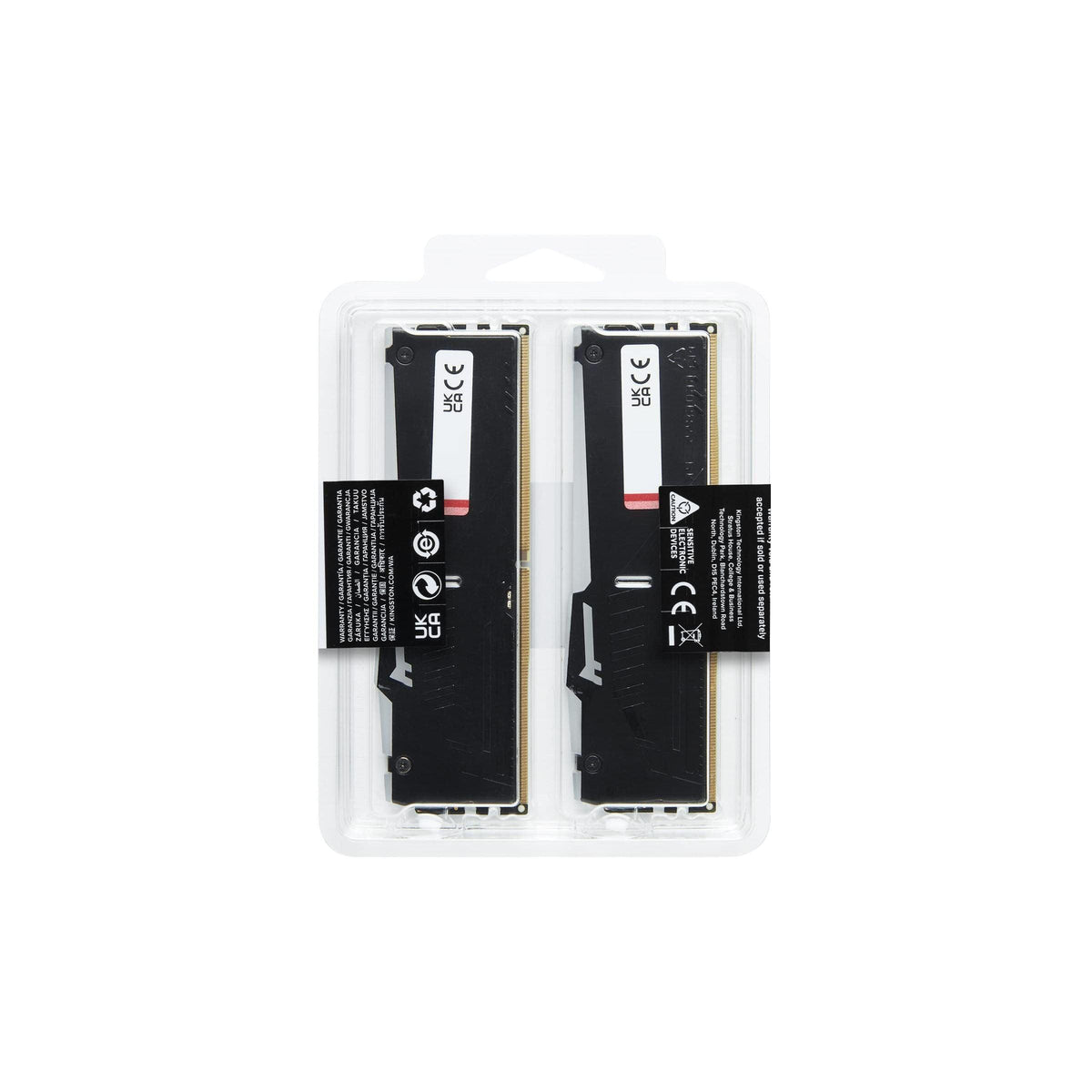 Kingston Fury Beast Black RGB 64GB (2x32GB) 5200MT/s DDR5 CL40 DIMM Desktop Gaming Memory Kit of 2 AMD Expo/Intel XMP - KF552C40BB2AK2-64
